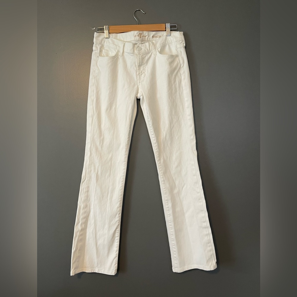 7 for AllMankind white bootcut size 28